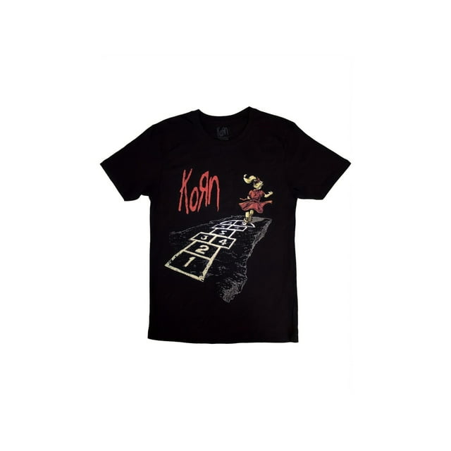 Camiseta con el logotipo de Korn Follow The Leader Band, 100 % algodón, cuello redondo, estampada