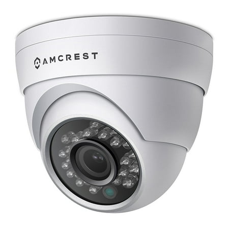 - Amcrest Full HD 1080P 1920TVL Dome Outdoor Security Camera (Quadbrid 4-in1 HD-CVI/TVI/AHD/Analog), 2MP 1920x1080, 65ft Night Vision, Metal Housing, 3.6mm Lens 85° Viewing Angle, White (AF-2MDT-36W)