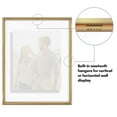 thumbnail image 5 of Americanflat 11x14 Picture Frame with Shatter-Resistant Glass Aluminum Floating Display Photo Signature - Gold, 5 of 9