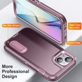 thumbnail image 3 of JTCASES Compatible with iPhone 14 Plus Case Heavy Duty Protective Rugged Phone Case, Full Body Anti-dust Shockproof Drop Proof Armor Durable Cover Case for iPhone 14 Plus 6.7 inch, Purple/Pink, 3 of 10