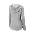 thumbnail image 4 of Sport-Tek Women's Tri-Blend Wicking Fleece Hoodie, Light Grey Heathr, XXXX-Large, 4 of 4