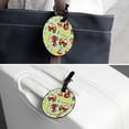 thumbnail image 7 of 2Pcs Leather Round Firefighter Fire Truck Cruise Luggage Tag with Privacy Cover and Name ID Tag - Suitable for Travel Handbags Backpacks School Bags Luggage Tags, 7 of 7