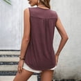 thumbnail image 4 of Hauts Grande Taille pour Femmes en Liquidation, Blouse à Manches Courtes d'Été pour Femmes, Haut Décontracté à Col Rond avec Dentelle et Patchwork, 4 of 4