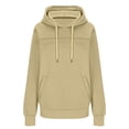 thumbnail image 4 of Handshe Trendy Men's Solid - Color Long - Sleeve Drawstring Hooded Casual Sweatshirt Jacket, 4 of 6