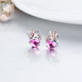 thumbnail image 2 of Coachuhhar Unicorn Earrings for 925 Sterling Silver Small Stud Unicorn Earrings Hypoallergenic Heart Crystal Earrings Cute Animal Earrings Unicorn Jewelry Gifts for Women, 2 of 7