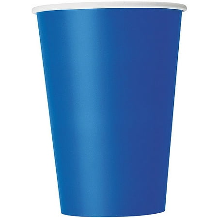 Blue 9 Oz Paper Cups - Paper Cups, 12 oz, Royal Blue, 10ct