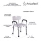 thumbnail image 1 of Andafacil® Silla para Baño Extra Resistente Regular, 1 of 8