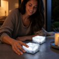 thumbnail image 4 of Outdoor Ice Brick Light for Garden Patio Walkway Decor, Waterproof Square LED Ground Light with Frosted Crystal Effect, Modern Landscape Lighting for Pathway, Driveway, Lawn & Yard, 4 of 5