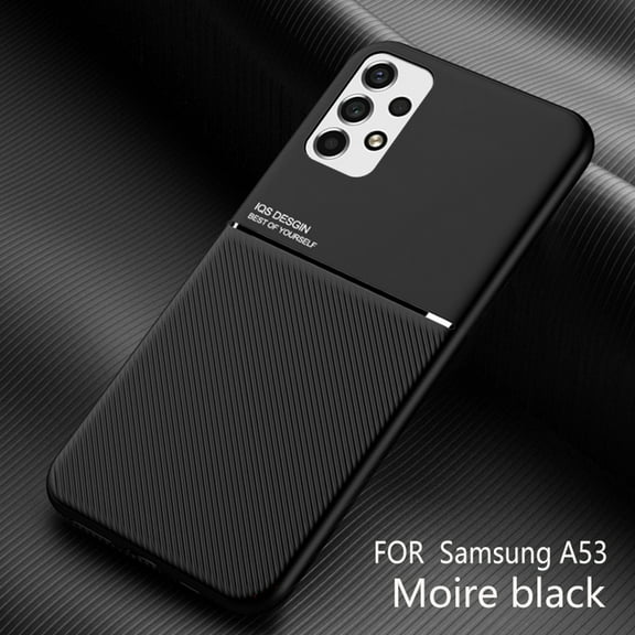 Jiahe Cover Slim Fit for Samsung Galaxy A53 5G Case, Luxury Elegant Ultra Slim Lightweight with Magnetic Matte Shockproof Non-Slip Soft Grip Flexible Protective Case,Black