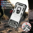 thumbnail image 4 of Dteck Case for iPhone 17 Pro, Shockproof Impact Resistant Magnetic for Car Holder with Slide Lens Protective Ring Stand Holder Hybrid Hard Rugged Cover, A, 4 of 9