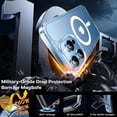 thumbnail image 3 of 3 in 1 Magnetic for iPhone 13 Pro Case Clear, with 2X HD Screen Protector, 12 FT Drop Protection, Compatible with Magsafe Case for iPhone 13 Pro Phone Case 6.1 inch, 3 of 5