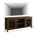 thumbnail image 6 of Walker Edison Farmhouse Glass Door TV Stand, Dark Walnut, 6 of 10