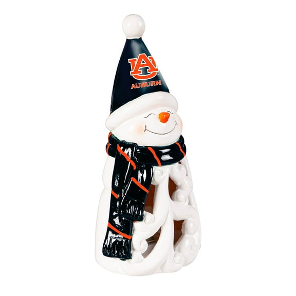 Auburn Tigers LED 8" Snowman Lit Garden Statue