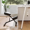 thumbnail image 4 of Costway 2 PCS Height Adjustable Kneeling Chair with Angled Seat to Relieve Pain Wheels, 4 of 10