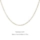 thumbnail image 3 of Delicado collar de oro para mujer Collares gargantilla bonitos para niñas Joyería gargantilla de perlas Cadena corta para clavícula Collar de perlas, 3 of 8