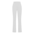 thumbnail image 5 of SDNall Womens Casual Slim High Elastic Waist Solid Color Sports Yoga Flare Pants, 5 of 9