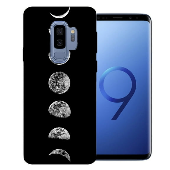 MUNDAZE For Samsung Galaxy S9 Plus Moon Transitions Design TPU Gel Phone Case Cover