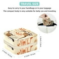 thumbnail image 5 of Kangaroo Square Travel Jewelry Box Earring Necklace Bracelet Holder Organizer Stand Display Case Decorative Storage Box, 5 of 6