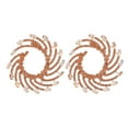 thumbnail image 3 of Pendientes de cristal Qarigey 1 par colgante Vintage joyería de moda para baile accesorios de regalo para novia y adolescentes oro, 3 of 6
