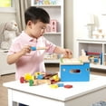 thumbnail image 6 of Melissa & Doug Hammer and Saw Tool Bench - Wooden Building Set (32 pcs), 6 of 9