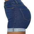 thumbnail image 1 of Pantalones cortos de mezclilla Nikou para mujer azul oscuro, 1 of 9