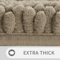 thumbnail image 4 of Bathroom Rug Mat, Non Slip Quick Dry Bath Mats, Extra Thick and Super Absorbent Bath Rugs, Luxury Microfiber Chenille Plush Fluffy Washable Soft Shower Carpet for Floor, 24" x 17", Camel, 4 of 6