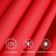 thumbnail image 5 of Bibana 9ft Patio Umbrella Replacement Canopy Market Umbrella Top Fit Outdoor Umbrella Canopy (Red), 5 of 6