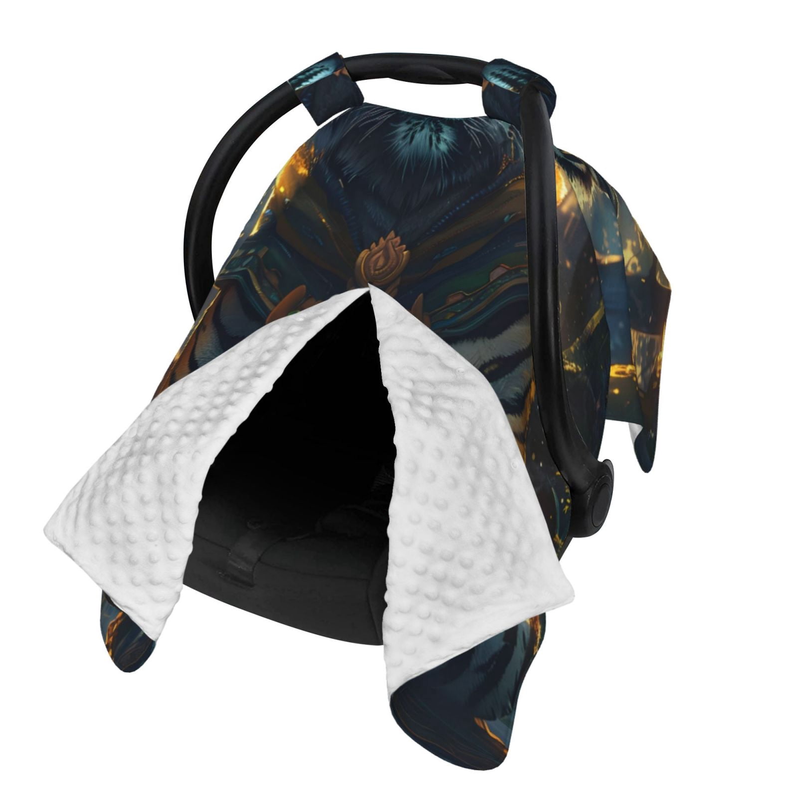 Naloa Forest Meditating Tiger Baby Car Seat Cover, Breathable Baby Carrier Cover, Multiuse Baby Carrier Cover & Nursing Breastfeeding Cover