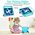 thumbnail image 4 of SUPNICE Kids Case with Built-in Screen Protector for New iPad Air 4th Generation 10.9 Inch 2020, Light Weight Shockproof Handle Stand Protective Case for 2020 iPad Air 4 10.9/iPad Pro 11, Turquoise, 4 of 9