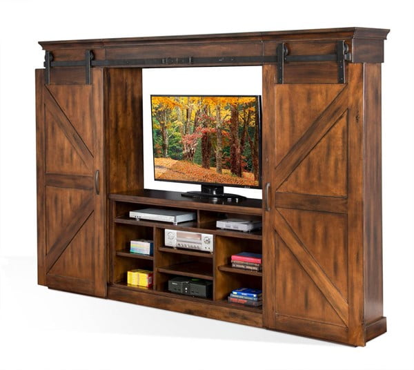 Sunny Designs Santa Fe Entertainment Wall With Dark Brown Finish 3599DC sunny-designs-santa-fe-entertainment-wall-with-dark-brown-finish-3599dc