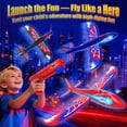 thumbnail image 5 of Aogsiyt 3 Pack Airplane Launcher Toys, Foam Airplane Glider-2 Flight Mode Planes up to 50ft, Gifts for 3-12 Year Old Boys, 5 of 8