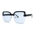 thumbnail image 2 of Womens Rimless Butterfly Chic Light Fashion Sunglasses Black Light Grey, 2 of 4