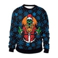 thumbnail image 1 of Sudadera con estampado navideño para hombre y mujer, jersey de cuello redondo de gran tamaño, ropa de Cosplay para fiesta de navidad, 1 of 4