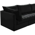thumbnail image 4 of Meridian Furniture Jacob Black Velvet Modular Sofa, 4 of 10