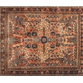 thumbnail image 1 of Ahgly Company Machine Washable Indoor Rectangle Traditional Dark Sienna Brown Area Rugs, 10' x 13', 1 of 7