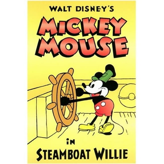 Pop Culture Graphics Steamboat Willie Movie Poster - 11 x 17