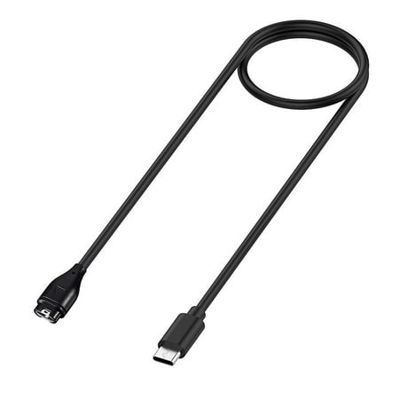 For Garmin Forerunner 265/265S/255/255S/Fenix 5/6/7 Charger with 100cm Charging Cable Type-C Chargin