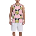 thumbnail image 4 of Easygdp Panda Avocado Men's Mesh Basketball Jersey Quick Drying Sleeveless Shirts Fitted Muscle Tank Tops Sport Round Neck T-Shirt - 4X-Large, 4 of 9