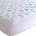thumbnail image 1 of 40-Winks Natural Tencel Pebble Puff Crib Mattress Pad Protector, White, Small, 1 of 2