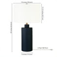 thumbnail image 6 of Evelyn&Zoe 25" Contemporary Ceramic Table Lamp with White Drum Linen Shade, 6 of 7