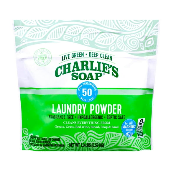 Jabón Charlie's en polvo para ropa, 50 cargas, ecológico