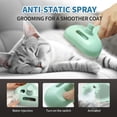 thumbnail image 3 of WAAYEE 3-in-1 Cat Steam Brush, Self-Cleaning Pet Brush for Long & Short Hair Dogs & Cats, Grooming Tool Removes Tangled Loose Fur, Type-C (Green), 3 of 8