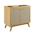 thumbnail image 5 of Sink Vanity Cabinet, White Oak, Wood, Hotel Bedroom Bathroom, Modern Contemporary HB36308, 5 of 15