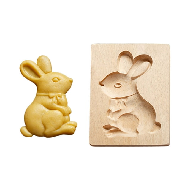 Wooden 3D Embossing Cookie Cutters For Baking Craft Decorating DIY Kitchen Thanksgiving Halloween Easter Holiday