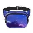 thumbnail image 1 of Disketp Dreamy Colorful Starry Sky Riñonera de Doble Capa, Bolsa de Cintura Ajustable para Viajes, Correr y Senderismo, Riñonera Ligera para Hombre y Mujer, 1 of 9