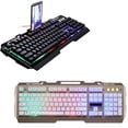 thumbnail image 2 of Teclado Para Juegos De Computadora Portátil Usb Mecánico Con Retroiluminación Led Con Soporte Para Teléfono Sweethay EL012425-00, 2 of 6