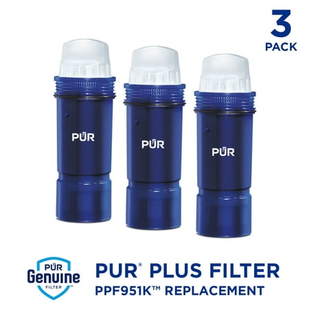 PUR PLUS Water Pitcher Replacement Filter with Lead Reduction, 3 pack