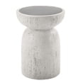 thumbnail image 2 of Gzxs 14" Modern Drum Shaped Accent Table, Small Drink Table in Gray Faux Concrete Finish, Minimalist Side Table for Living Room, Bedroom, 2 of 5