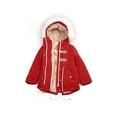 thumbnail image 3 of Orolay Kids' Toggle Jacket Soft Fleece Lined Winter Coat with Hood OKE6297X, 3 of 5