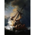 thumbnail image 2 of Art.com Christ in the Storm on the Lake of Galilee, 1633 Stretched Canvas Print Wall Art by Rembrandt van Rijn, 12" x 16", 2 of 4